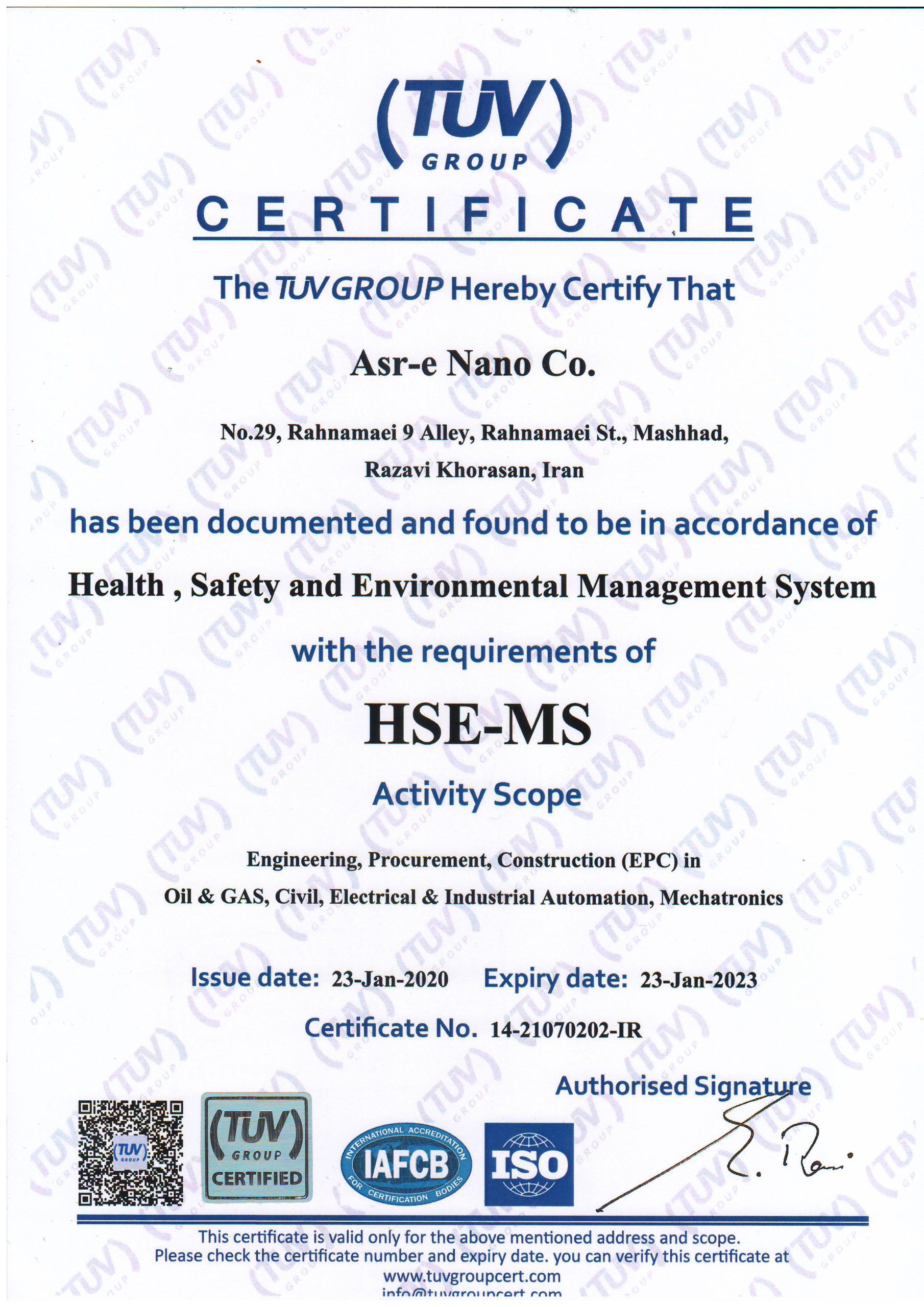 Nano Age Engineering Technical Company HSE-MS-TUV-Group-آلمان-بهداشت،-ایمنی-و-سیستم-مدیریت-محیط-زیست-scaled