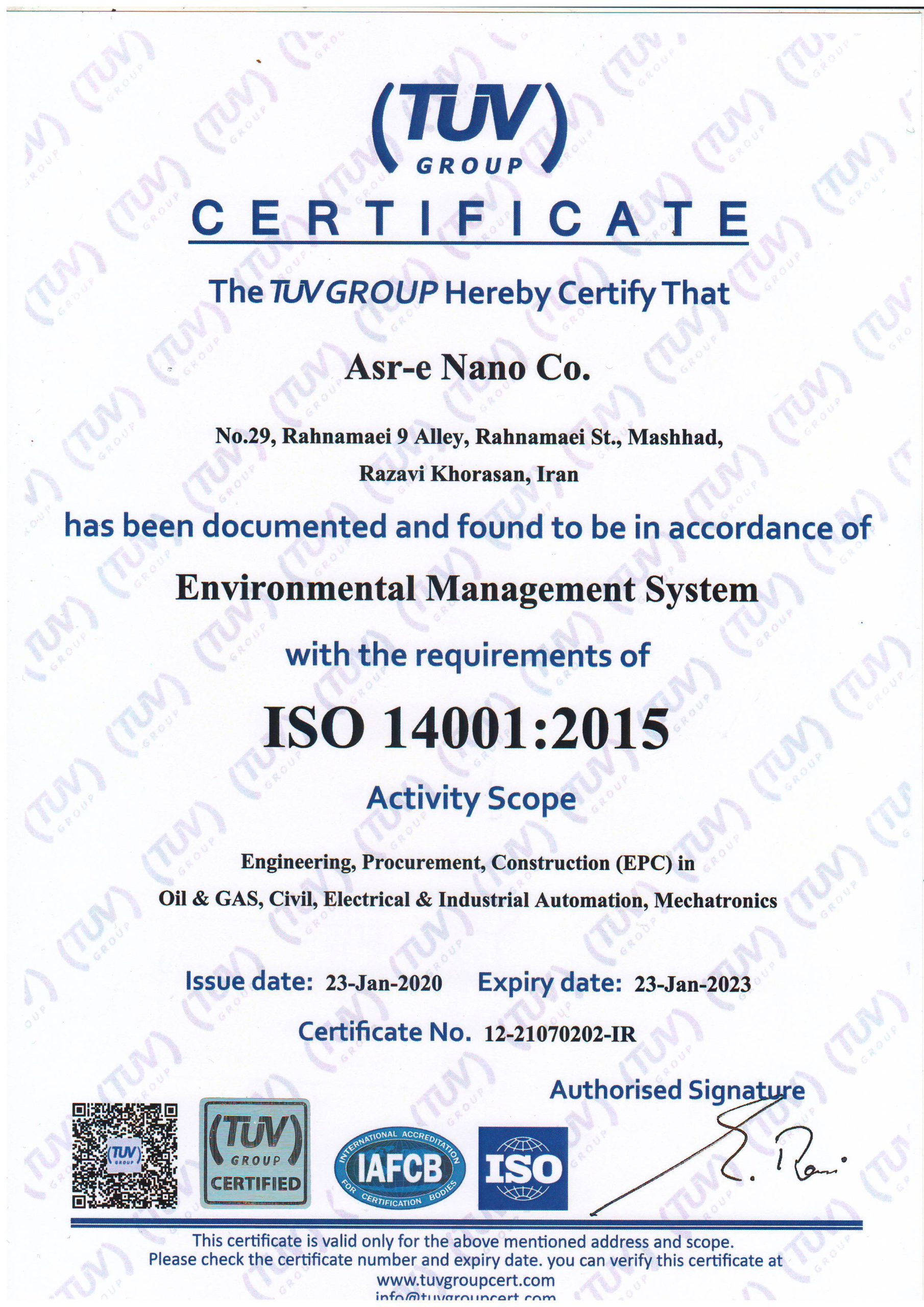 Nano Age Engineering Technical Company ایزو-14001-TUV-Group-آلمان-سیستم-مدیریت-محیط-زیست-scaled